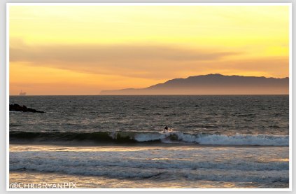 Surfers Point in Ventura during Sunset at the Beach Fine Art Photo