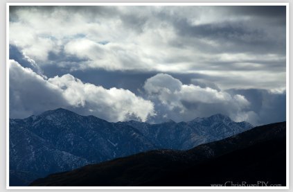 Ojai Mountains under Cloud Storm