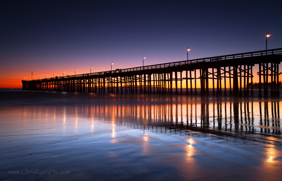 Ventura Pier with Reflection during Sunset
