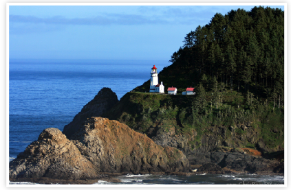Heceta Lighthouse Oregon Coastline