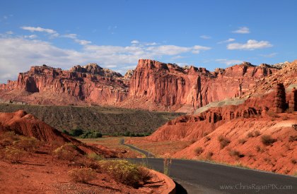 Photo of Capitol Reef Road in daylight