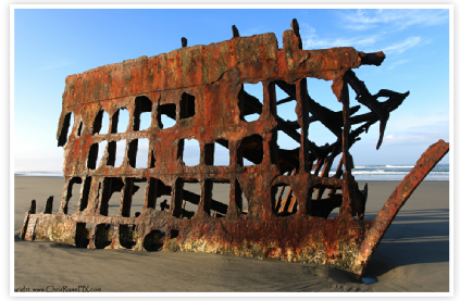 Peter Iredale Shipwreck Photo
