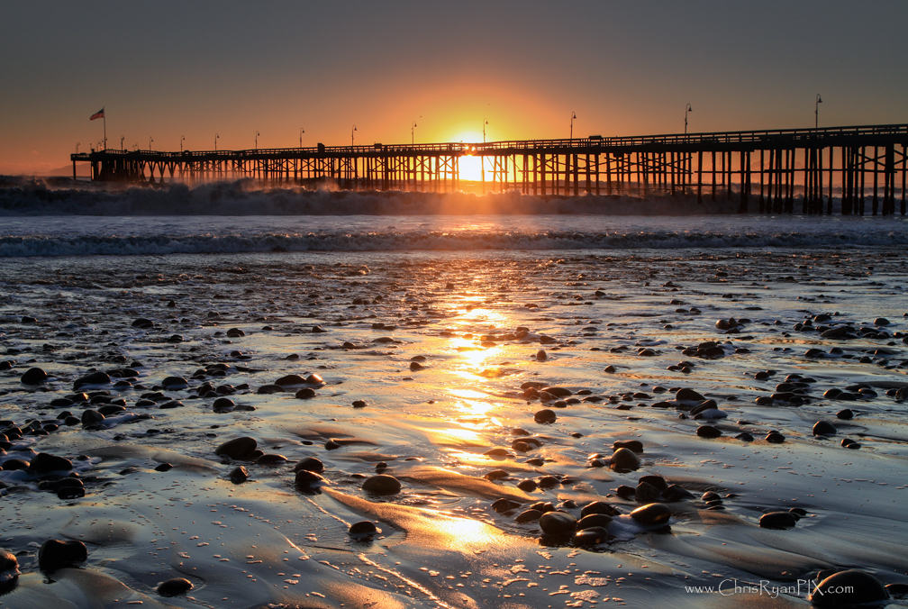 Ventura Pier after Storm Waves Destroy a Section
