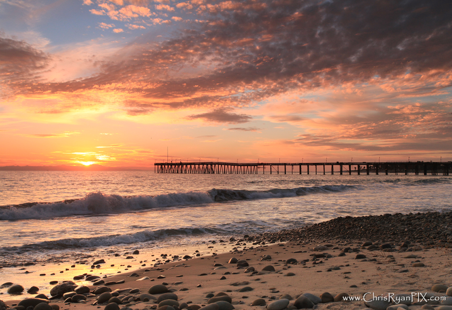 San Buenaventura State Beach Ventura with Pier
