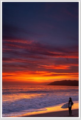 Surfer on Shoreline