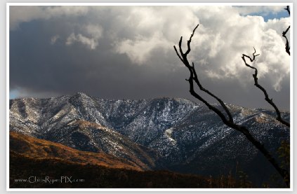 Ojai Mountain Range in Snow II