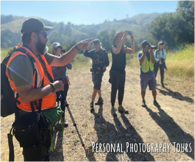 Photo of Chris Ryan leading photographers on photo tour