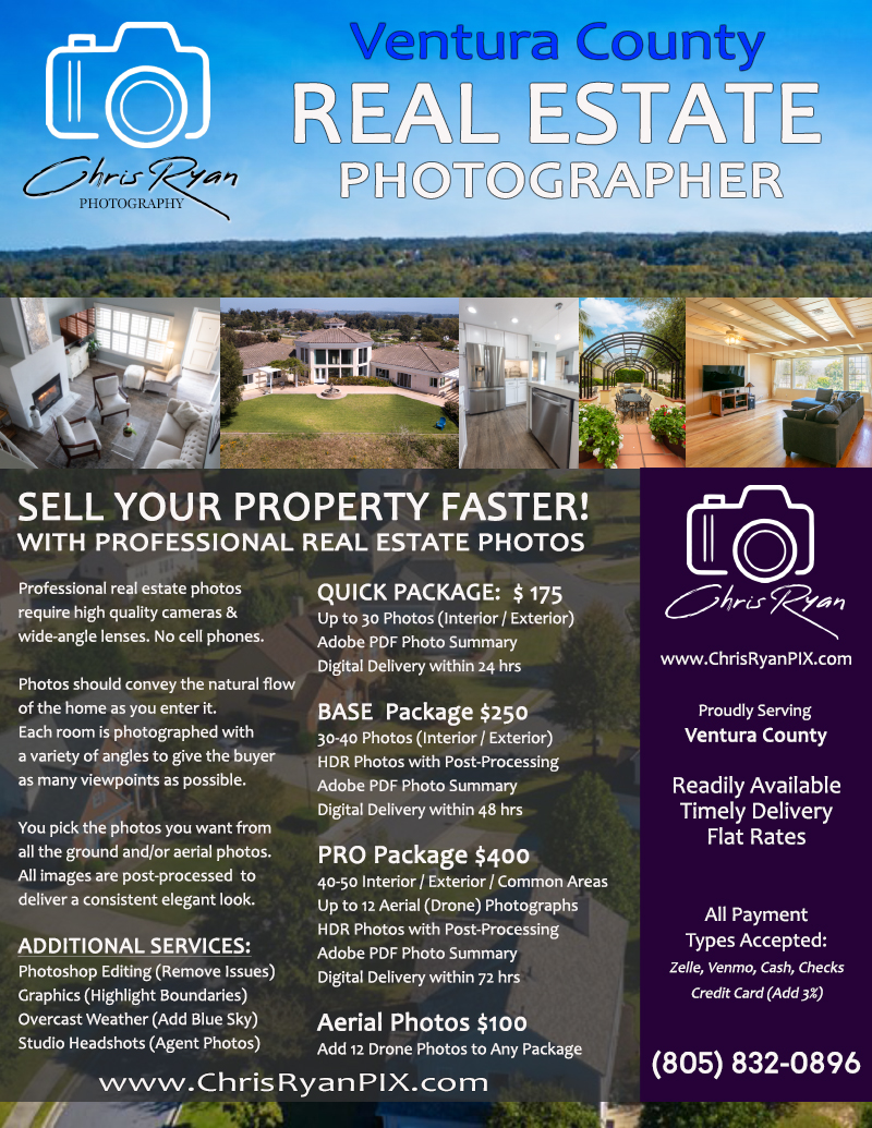 Ventura County Real Estate Photo Packages