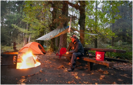 Photograph of Chris Ryan in the woods