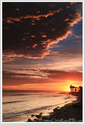Surfers Point Ventura during sunset
