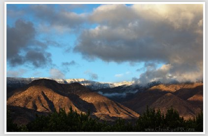 Snow Capped Topa Topa Mountains