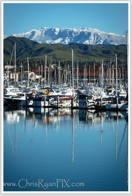 Ventura Harbor with Topa Topa