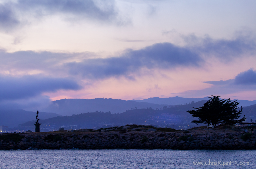 Purple Dusk at Ventura Harbor