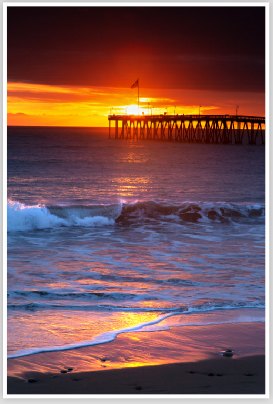 Colorful Sunset at Ventura Pier