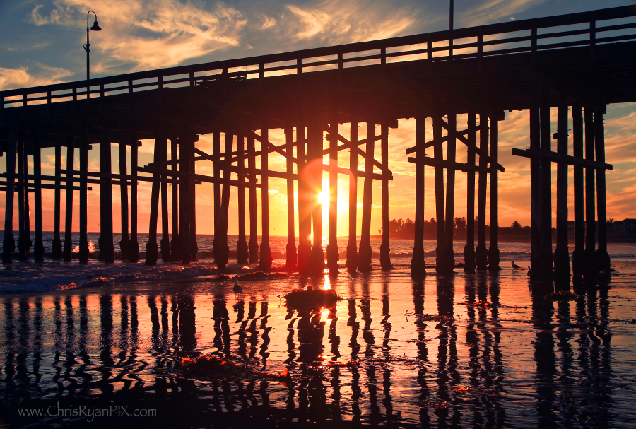 Golden Sunset under the Ventura Pier