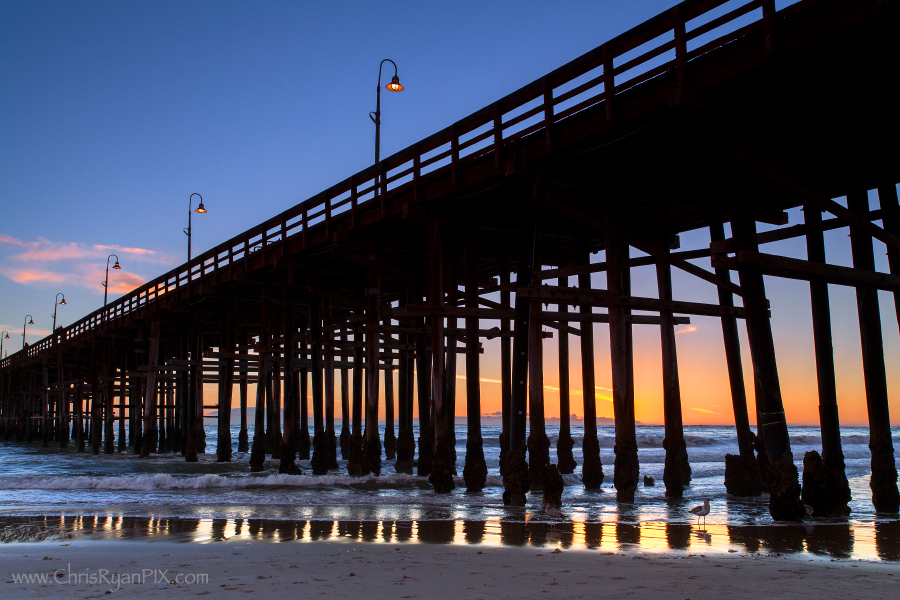 Under the Ventura Pier Sunset
