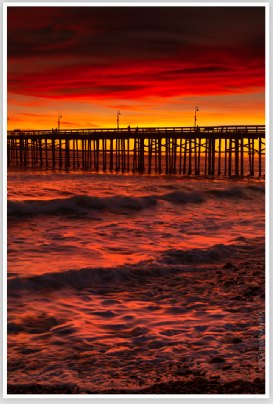 Sunset over the Ventura Pier