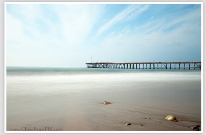 Long Exposure of the Ventura Shoreline and Ventura Pier