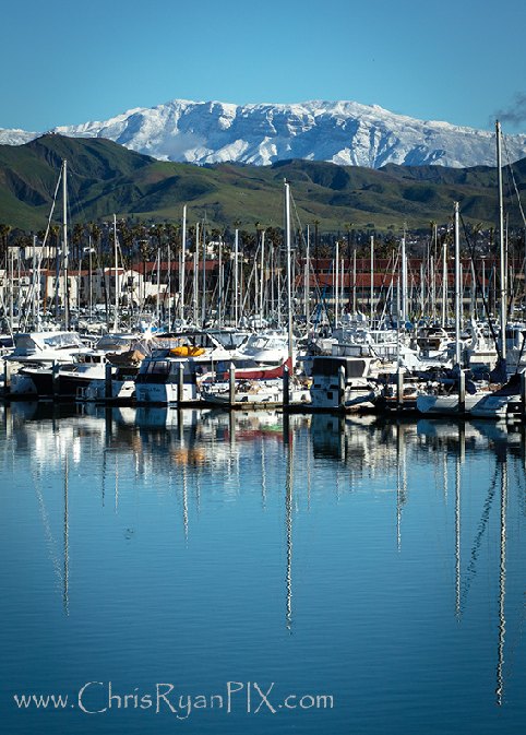 Topa Topa with Boats at Ventura Harbor