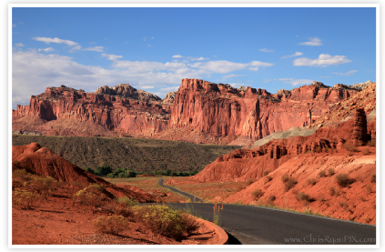 Road through Capitol Reef National Park