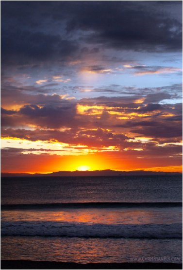 Sunset over the Channel Islands Oxnard California